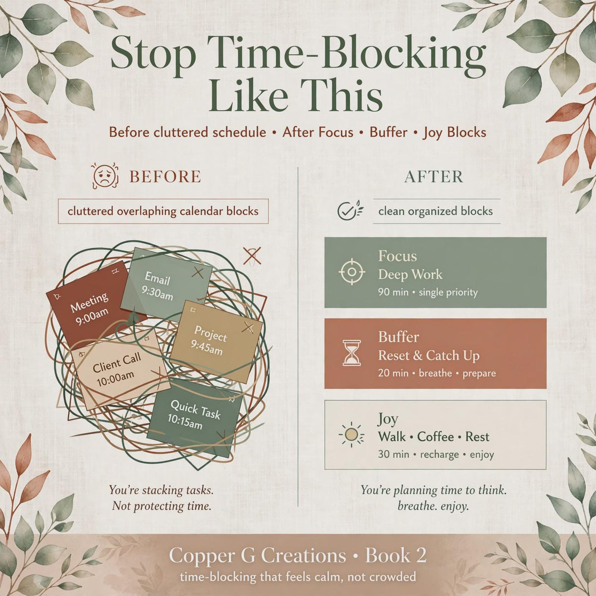 Calm Starter Bundle: 15-Minute Reset + Mindful Planner Playbook (Digital Download)