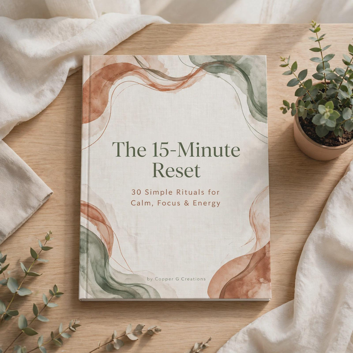15 Minute Reset Rituals eBook | Cozy Morning Evening Routine for Women (Digital Download)