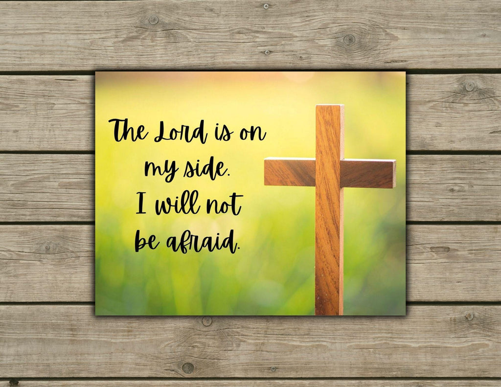 Christian Wall Art – Psalm 118:6 Scripture Print (Digital Download)