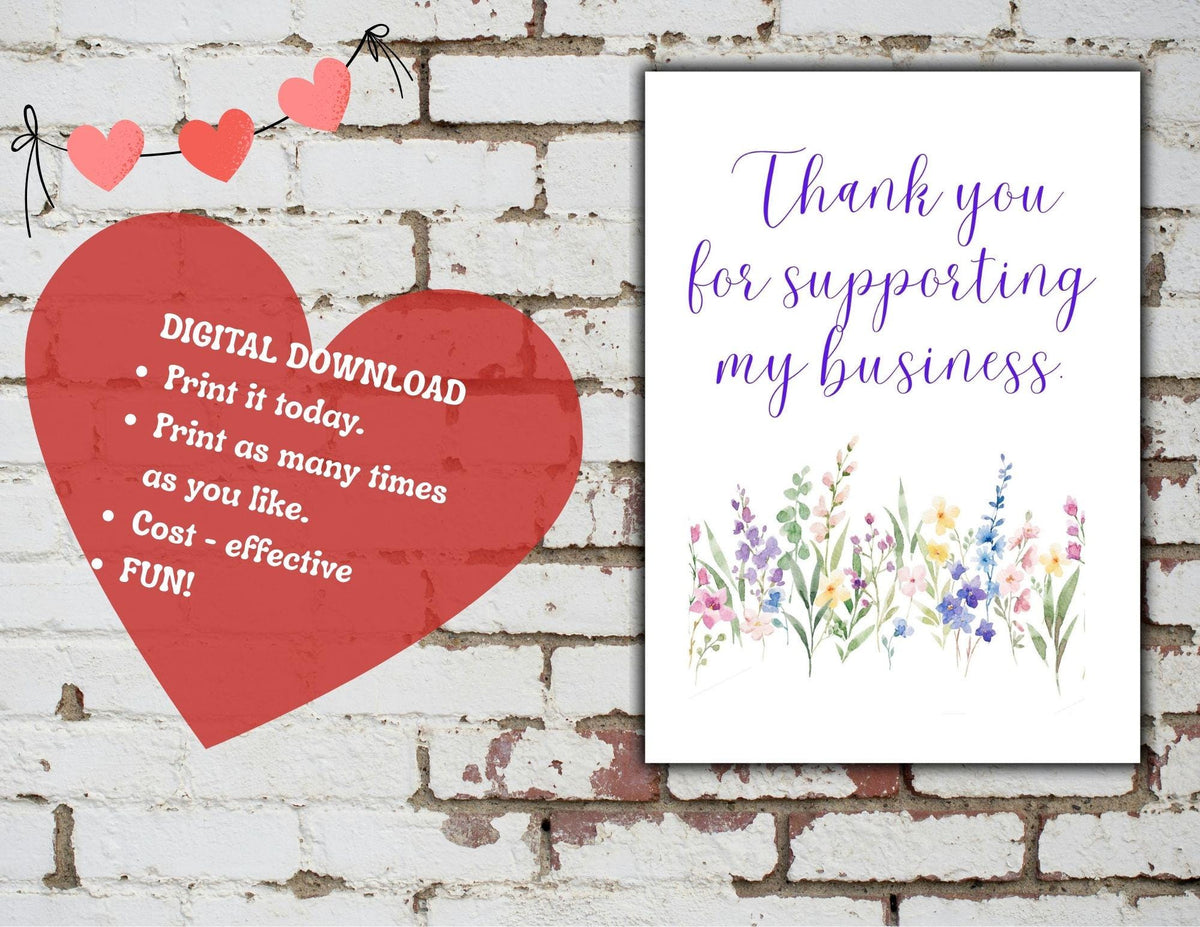 Birthday Card for Daughter | Floral Bouquet Printable 5x7 Greeting (Digital Download)