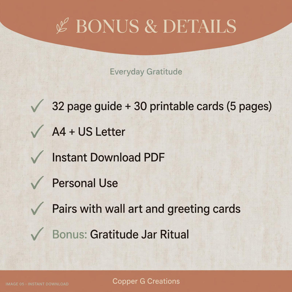 Calm Home Duo: Gratitude Cards + Cozy Wall Art Guide (2-Ebook Bundle)