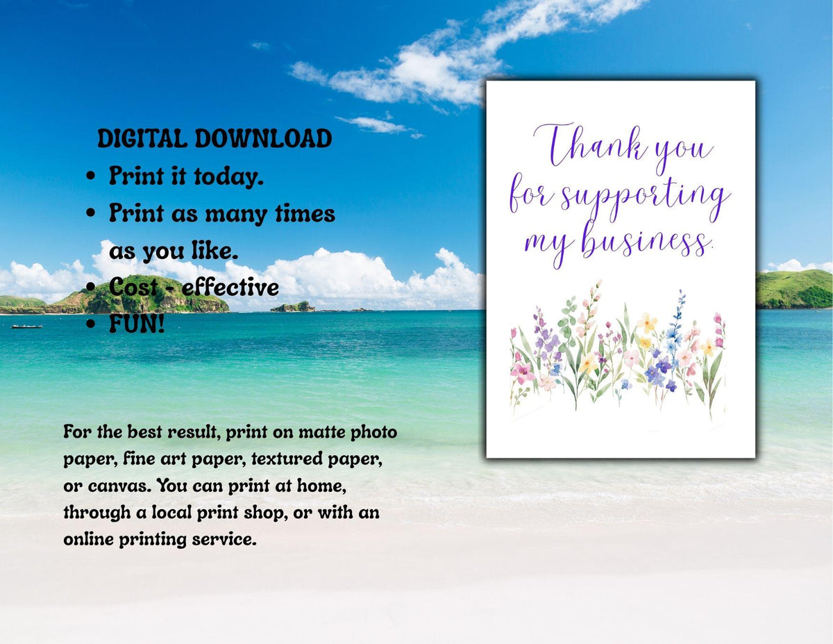 Coastal Cottage Home Sweet Home Print | Beach House Wall Art (Digital Download)