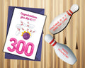 Bowling Perfect Game Card | 300 Game Congratulations Printable (Digital Download)
