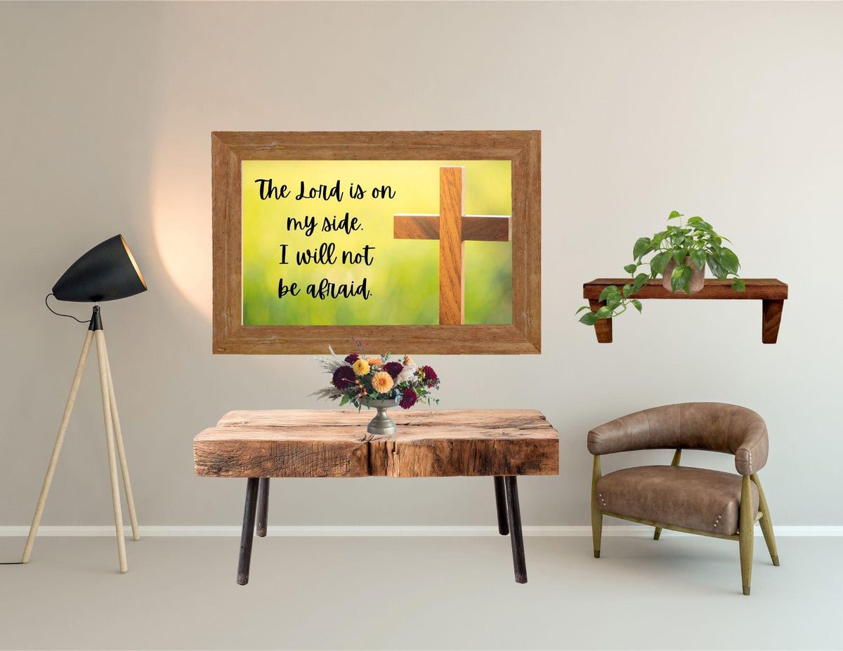 Christian Wall Art – Psalm 118:6 Scripture Print (Digital Download)