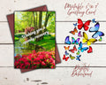 Get Well Soon Card | Printable Butterfly Nature Greeting Card 5x7 (Digital Download)
