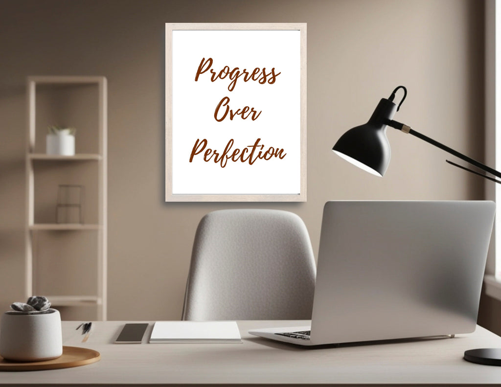 Progress over Perfection Printable Wall Art 16x20" (300 DPI) (Digital Download)