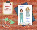 Nurse Appreciation Card | Nurses Are Angels in Scrubs, Printable Thank you (Digital Download)