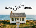 Coastal Cottage Home Sweet Home Print | Beach House Wall Art (Digital Download)