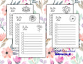 Floral To-Do List Printable Bundle: Black and White Checklist Designs (Digital Download)