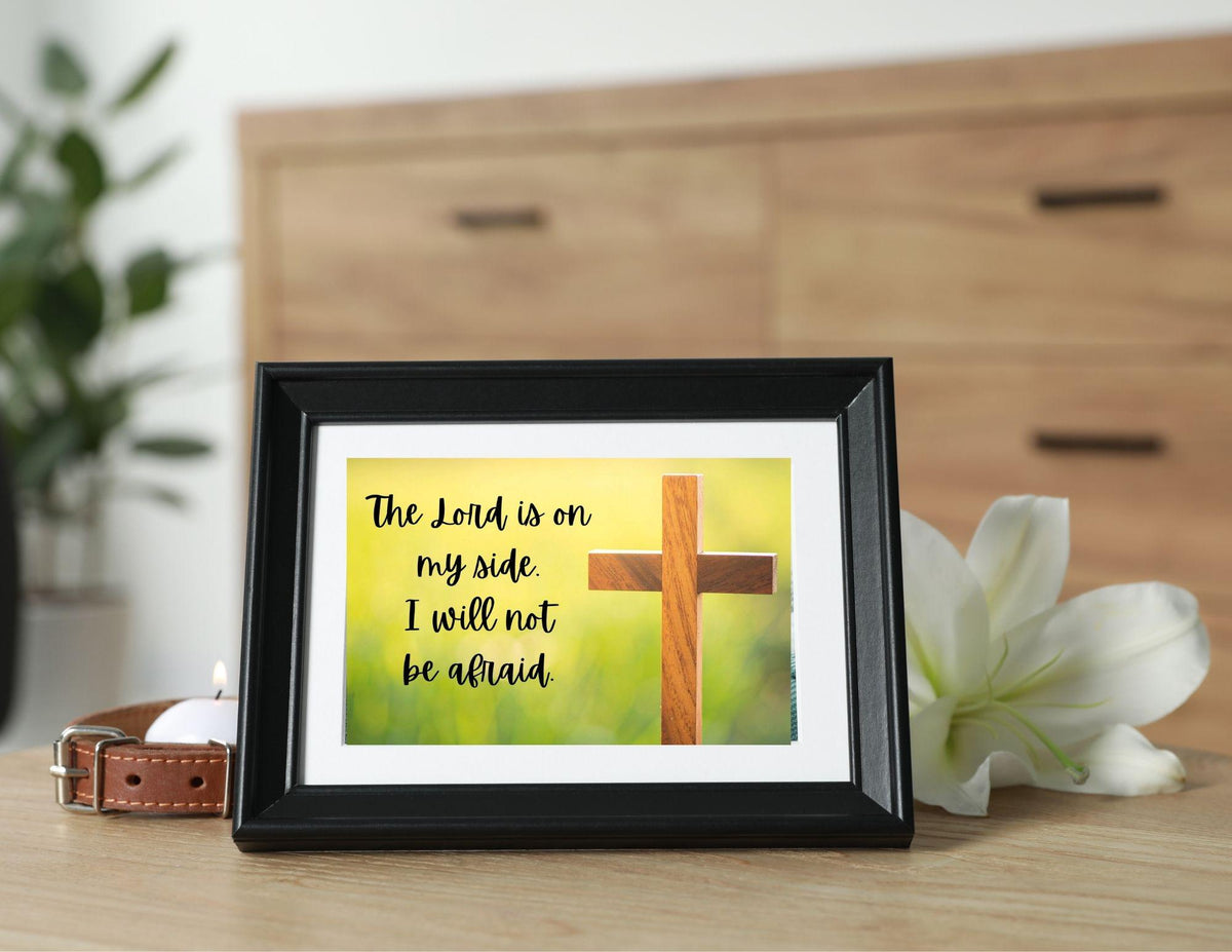 Christian Wall Art – Psalm 118:6 Scripture Print (Digital Download)