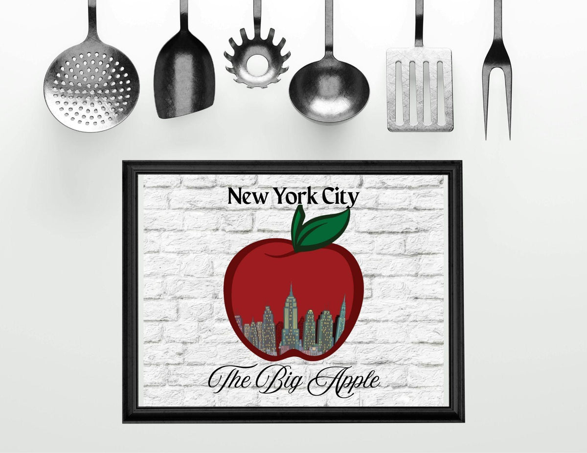 New York City Skyline Big Apple Art Print (Digital Download)